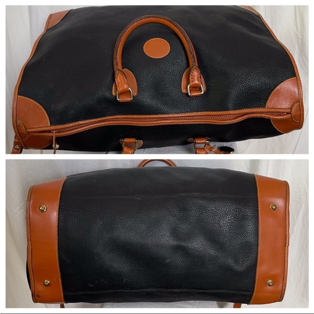 Dooney & Bourke AWL Leather Carry On Duffle Luggage Travel Bag R14 weekender - Picture 11 of 16